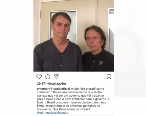 Emerson Fittipaldi e Jair Bolsonaro