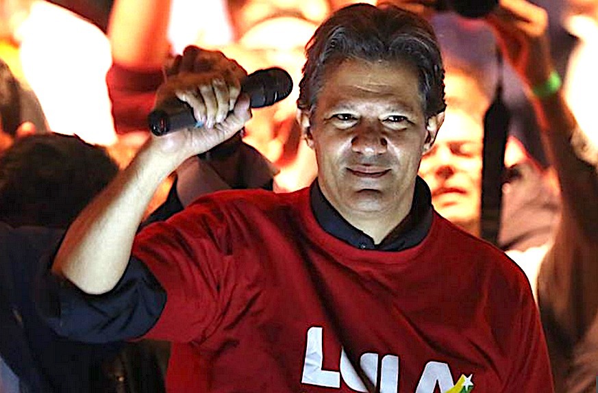 Na primeira pesquisa como candidato de Lula, Haddad dispara