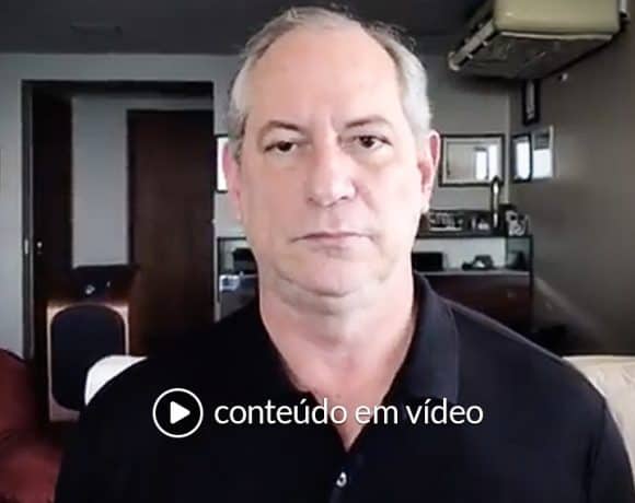 Ciro fica neutro e pede voto com a democracia