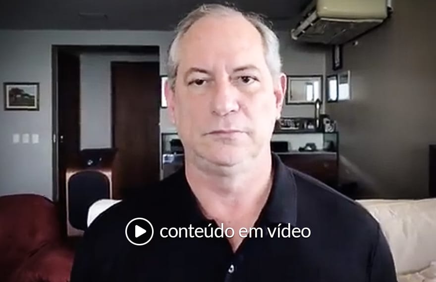 Ciro fica neutro e pede voto com a democracia