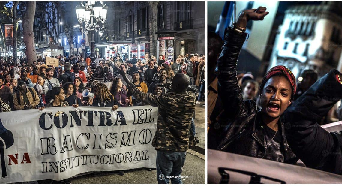 Manifestação na Espanha contra o racismo