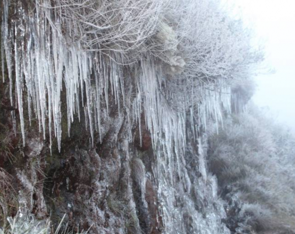 Urupema (SC), a cidade mais fria do Brasil, nesta sexta-feira (5), sensação térmica -13°C. Foto: Facebook.