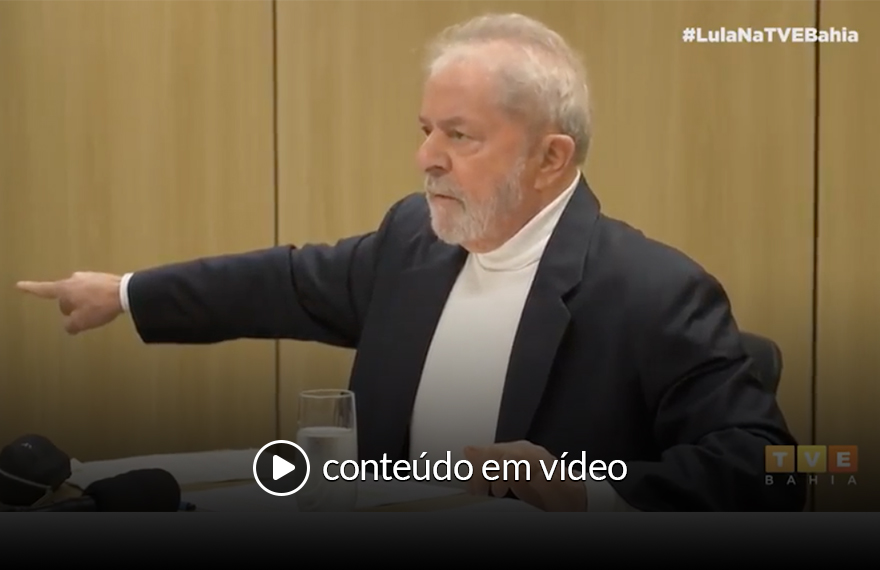 Lula: “Moro não quis saber o que tinha no celular do Cunha e levou o tablet do meu neto de quatro anos”.