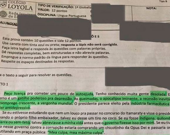 Após censura a texto de Gregório Duvivier, pais de alunos organizam ato em BH