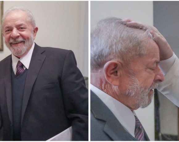 O Papa Francisco abençoa o ex-presidente Luiz Inácio Lula da Silva