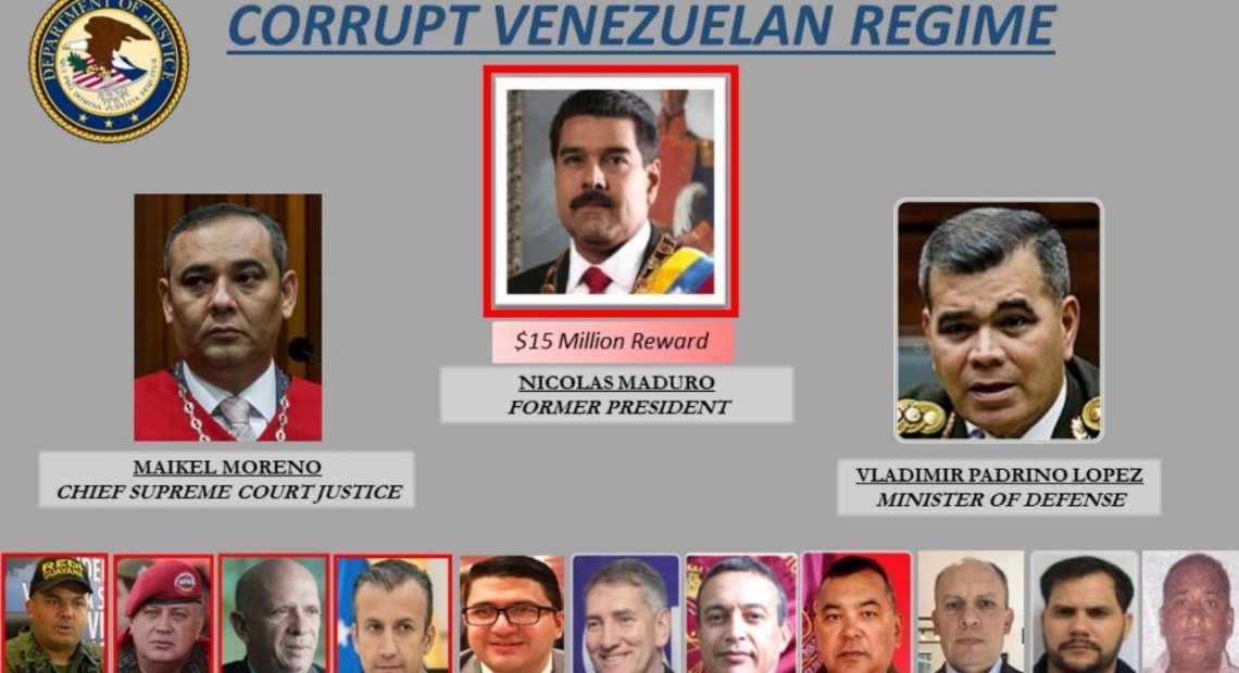 EUA acusam presidente Maduro de tráfico de drogas e oferecem 15 milhões de dólares por sua captura