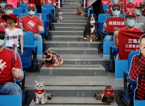 em Taiwan, a galera era de papelão