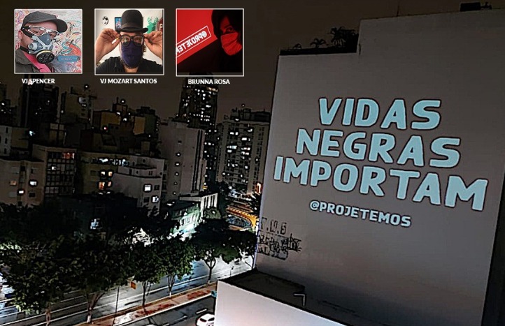O Brasil adere ao protesto hightech em vez de panfletos, outdoors-relâmpago.