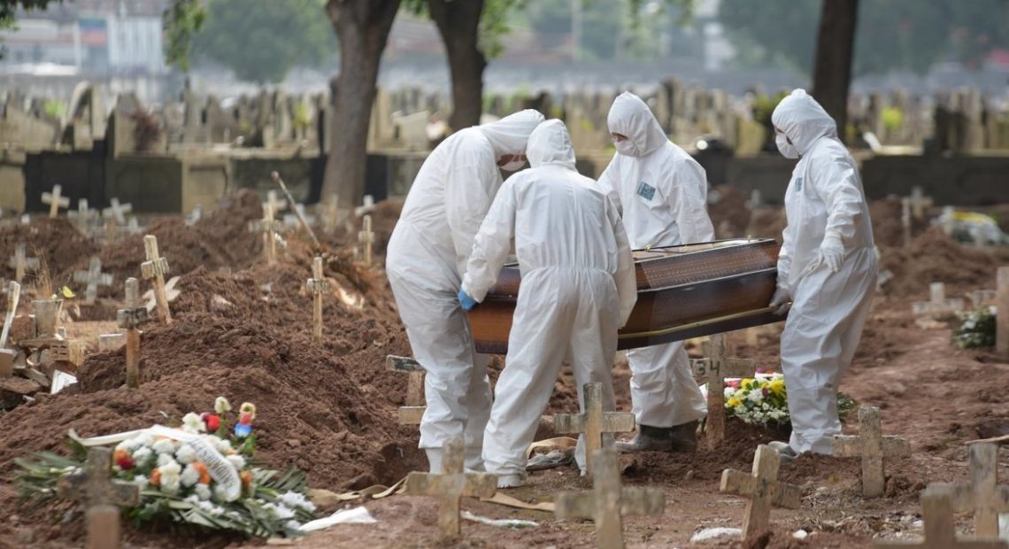 Brasil tem 1.129 mortes e 57.837 casos de covid-19 em 24 horas
